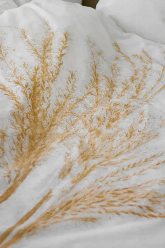 Komplet pamučne posteljine Södahl Silvergrass 60x63/140x200 cm zlatna