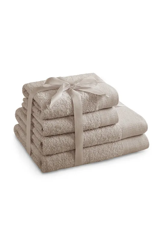 beżowy zestaw ręczników 4-pack Unisex