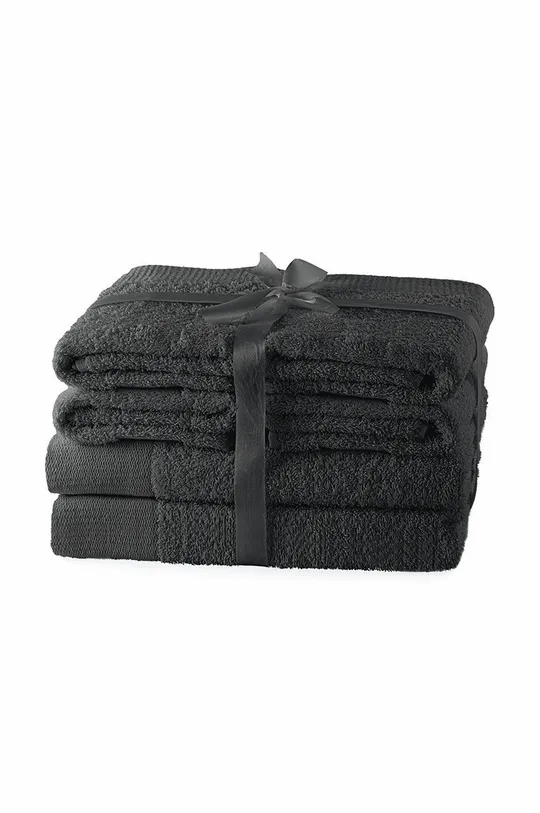 nero set asciugamani pacco da 6 Unisex
