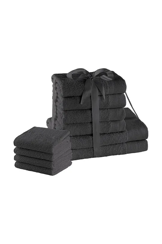 czarny Zestaw Ręczników 10-pack Unisex