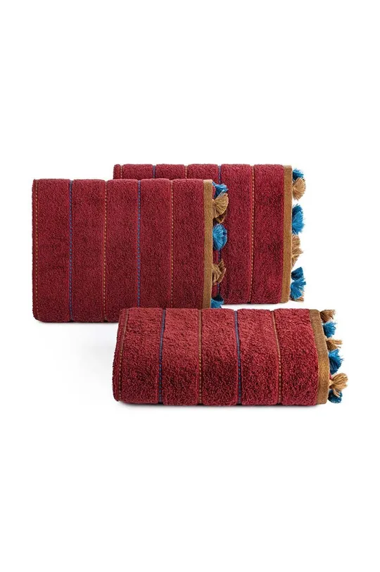 Terra Collection asciugamano con aggiunta di lana Marocco 140 x 70 cm multicolore