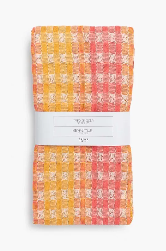 πορτοκαλί Ένα σετ πετσέτες κουζίνας Calma House Ibiza 50 x 70 cm 2-pack Unisex