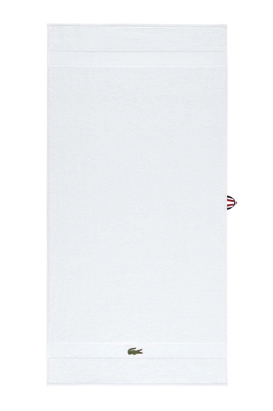 biały Lacoste mały ręcznik bawełniany 55 x 100 cm Unisex