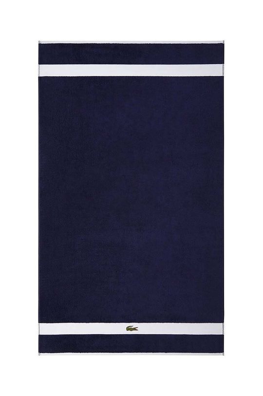 stalowy niebieski Lacoste ręcznik bawełniany Unisex