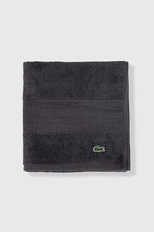 Маленькое хлопковое полотенце Lacoste 50 x 100 cm серый
