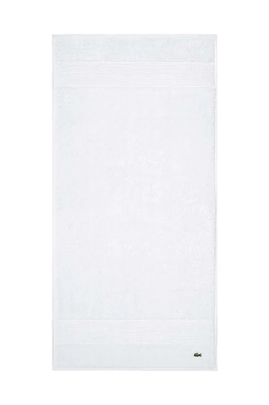 bijela Pamučni ručnik Lacoste 50 x 100 cm Unisex
