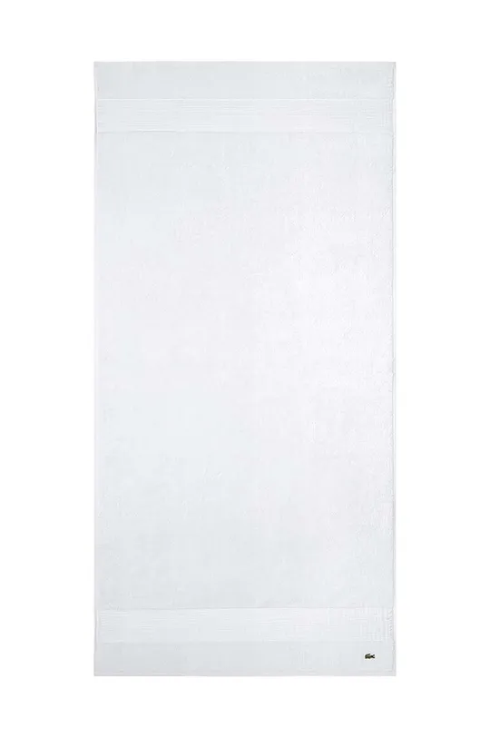 белый Хлопковое полотенце Lacoste 70 x 140 cm Unisex