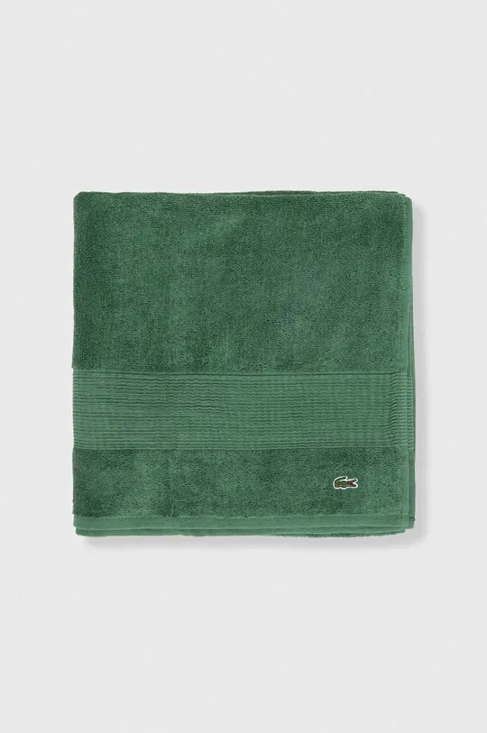 Βαμβακερή πετσέτα Lacoste 70 x 140 cm πράσινο
