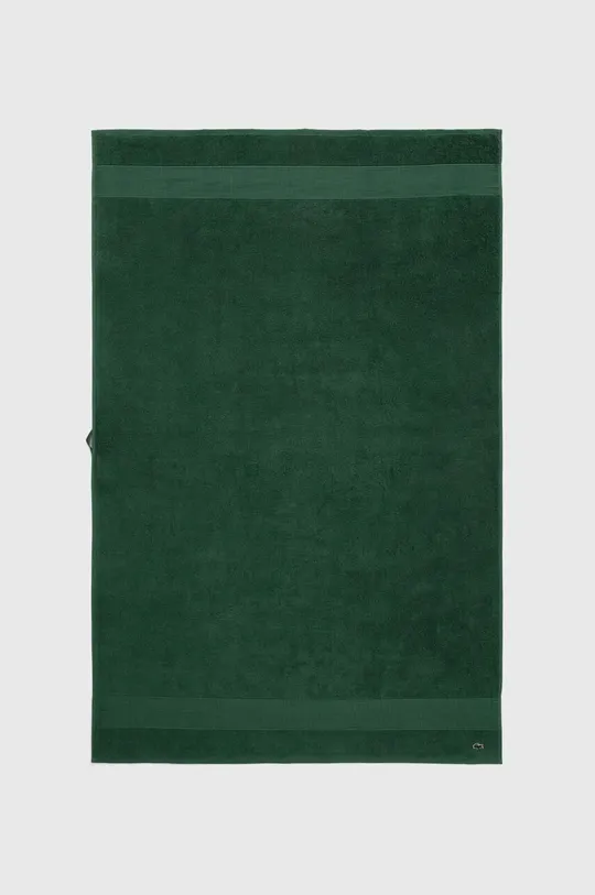 zelena Velika bombažna brisača Lacoste 100 x 150 cm Unisex