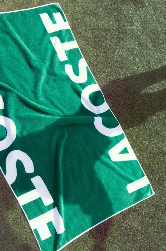 зелений Пляжний рушник Lacoste 90 x 160 cm