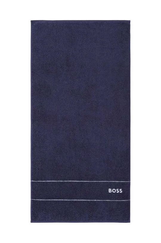 тёмно-синий Маленькое хлопковое полотенце BOSS 50 x 100 cm Unisex