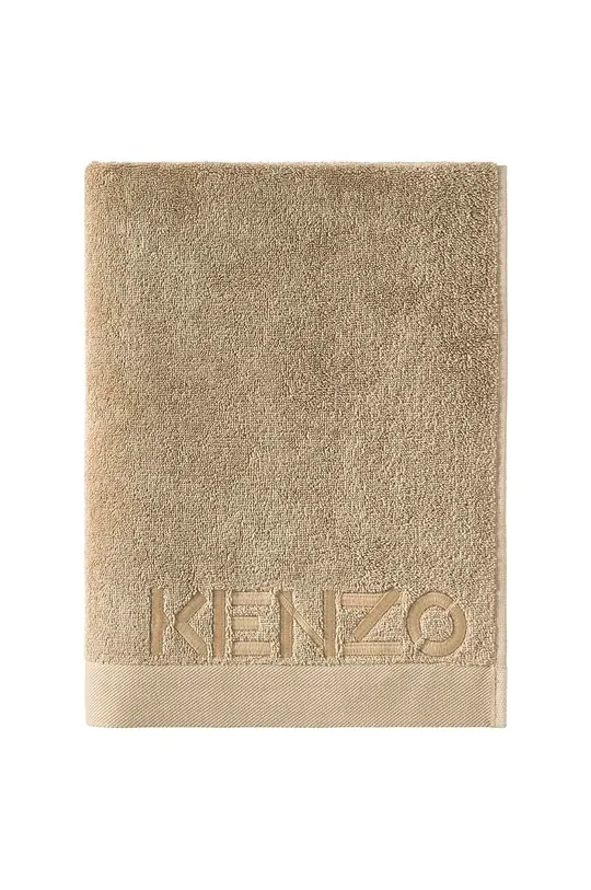 Kenzo asciugamano grande in cotone 90 x 150 cm beige