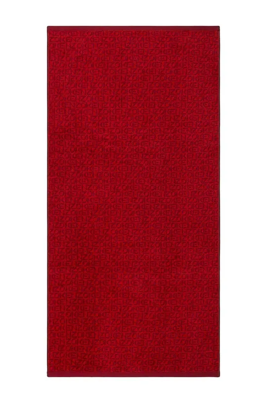 červená Veľký bavlnený uterák Kenzo 90 x 150 cm Unisex