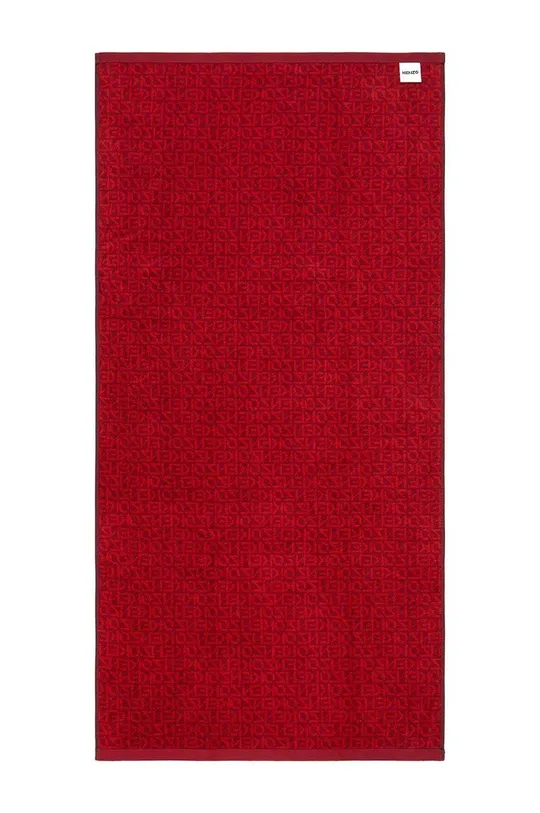 Μεγάλη βαμβακερή πετσέτα Kenzo 90 x 150 cm κόκκινο