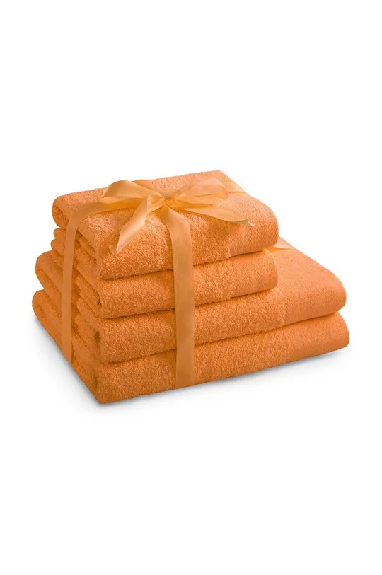 oranžová Sada uterákov  4-pak Unisex