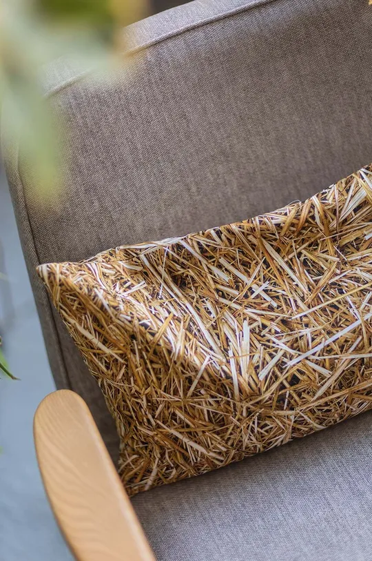 Foonka poduszka wypełniona łuską gryki Słoma 50x30 cm Bawełna, naturalne materiały