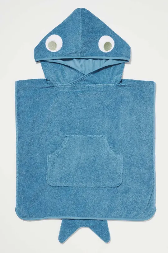niebieski SunnyLife ręcznik plażowy dziecięcy Shark Tribe Unisex