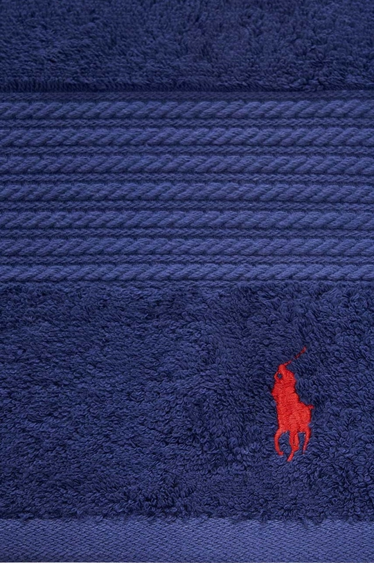 Μικρή βαμβακερή πετσέτα Ralph Lauren Guest Towel Player σκούρο μπλε