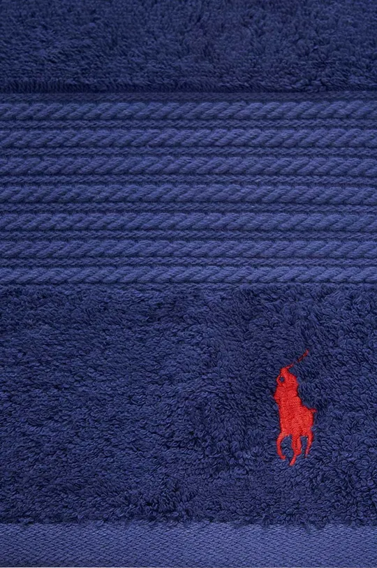 Βαμβακερή πετσέτα Ralph Lauren Handtowel Player 50 x 100 cm σκούρο μπλε