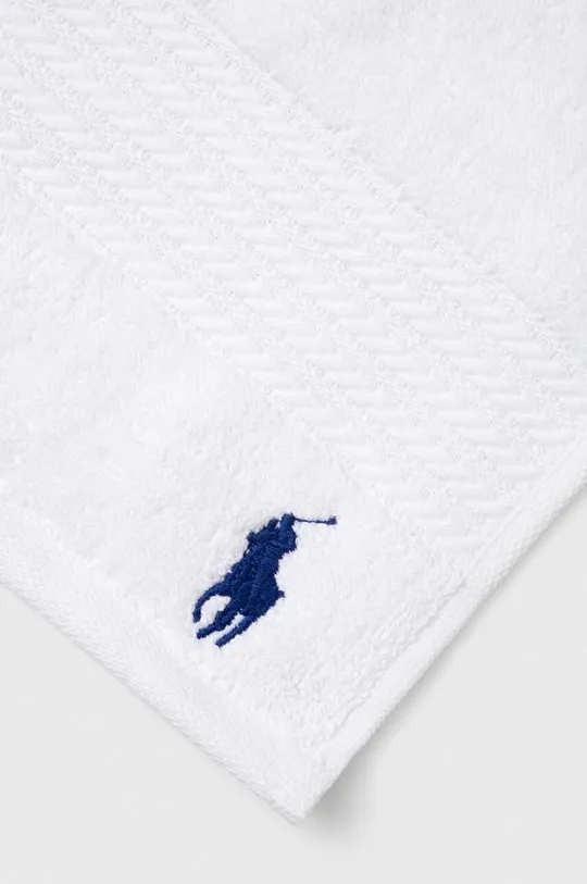 Μεγάλη βαμβακερή πετσέτα Ralph Lauren Wash Towel Player λευκό