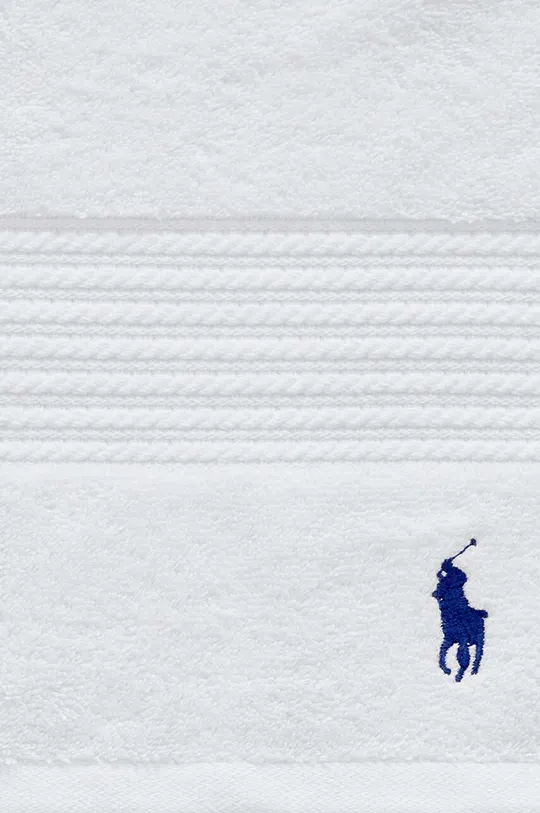Velika bombažna brisača Ralph Lauren Bath Towel Player bela