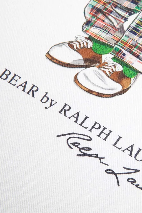 Βαμβακερή μαξιλαροθήκη Ralph Lauren λευκό