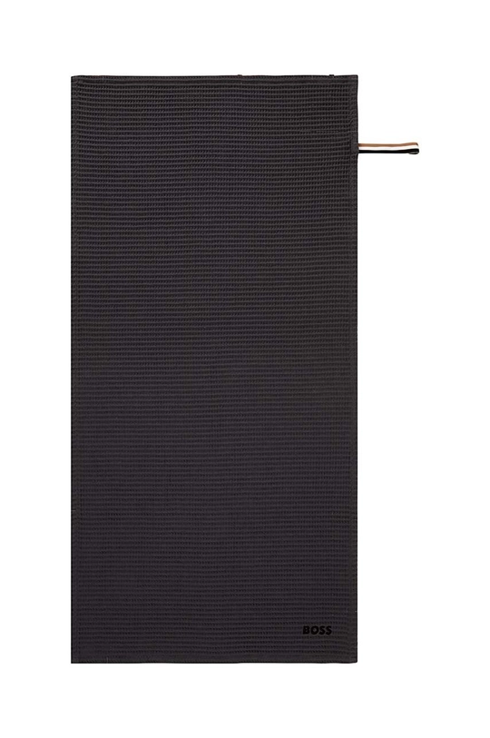 modra Majhna bombažna brisača Hugo Boss 50 x 100 cm Unisex