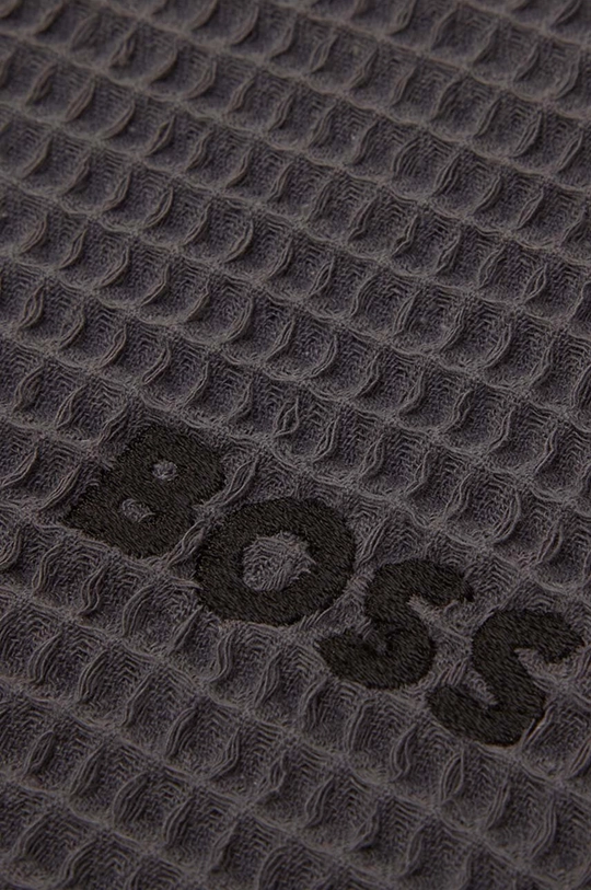 Bombažna brisača Hugo Boss Waffle Handtowel 50 x 100 cm modra