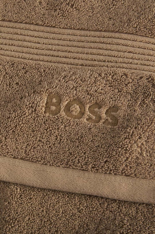 Majhna bombažna brisača Hugo Boss Guest Towel Loft 40 x 60 cm rumena