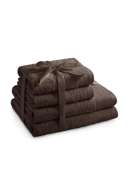 marrone set asciugamani pacco da 4 Unisex