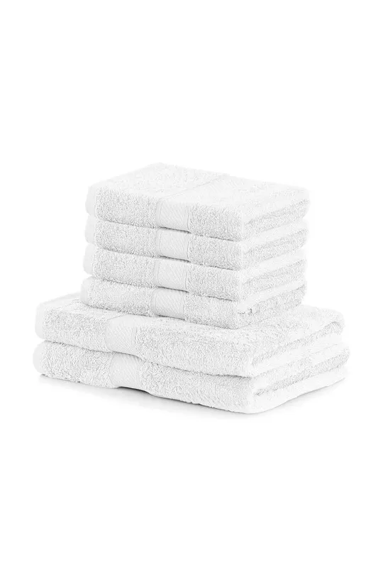 biały Zestaw Ręczników 6-pack Unisex