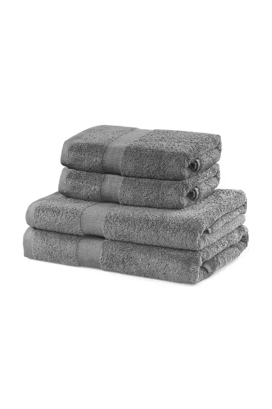 szary Zestaw Ręczników 4-pack Unisex