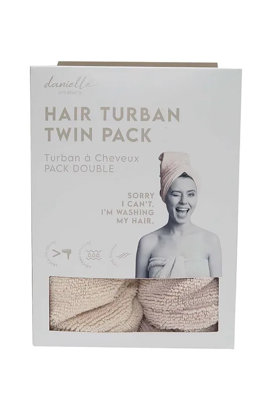 Danielle Beauty turbante per capelli pacco da 2 multicolore