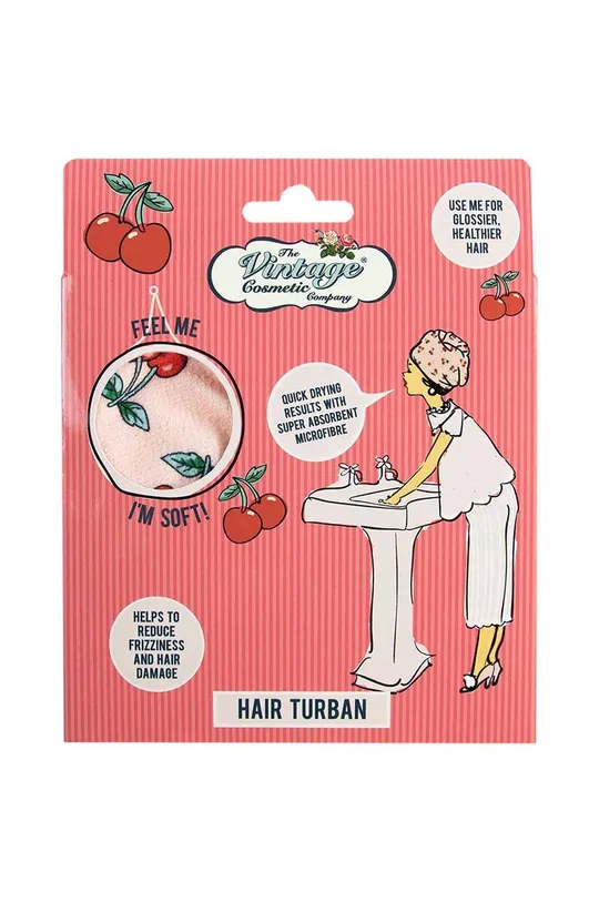 viacfarebná Vlasový turban The Vintage Cosmetics Company Cherry