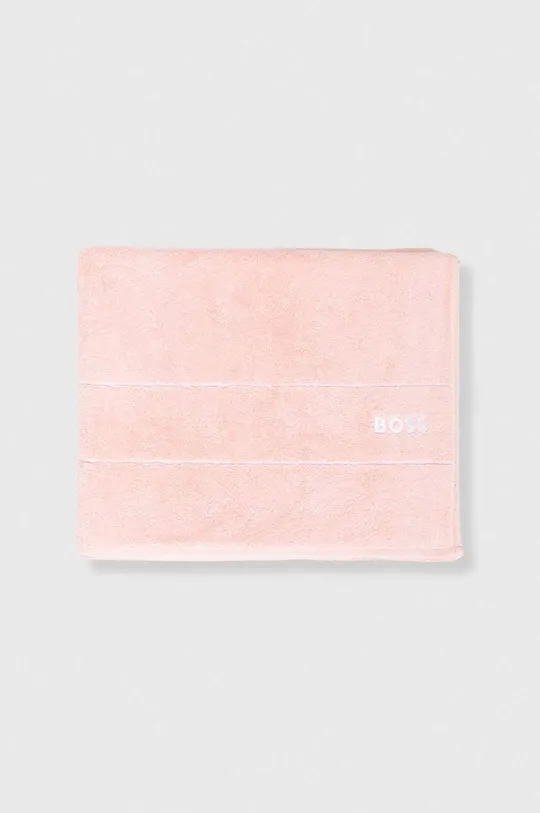 BOSS ręcznik bawełniany 100 x 150 cm różowy