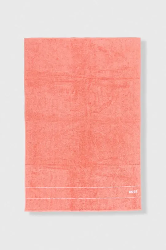 oranžová Bavlnený uterák BOSS 100 x 150 cm Unisex
