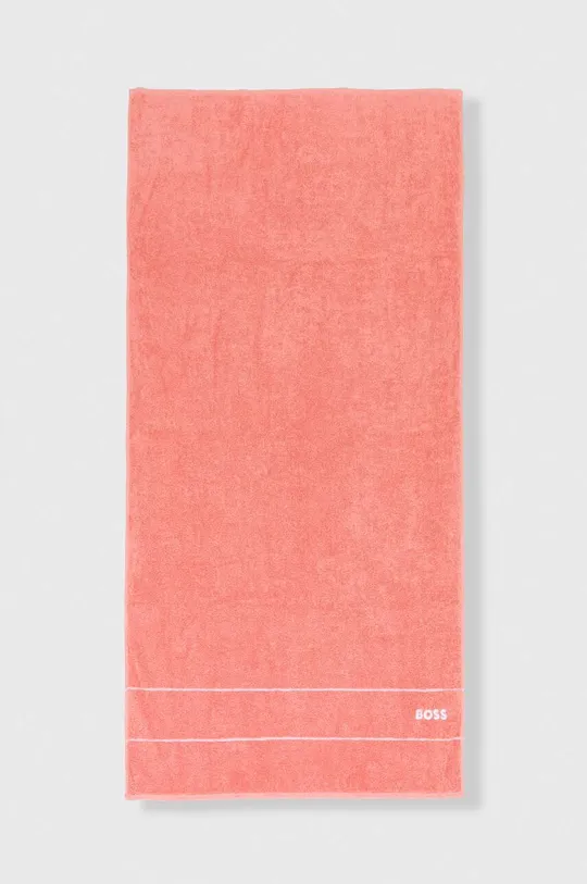 oranžová Bavlnený uterák BOSS 70 x 140 cm Unisex