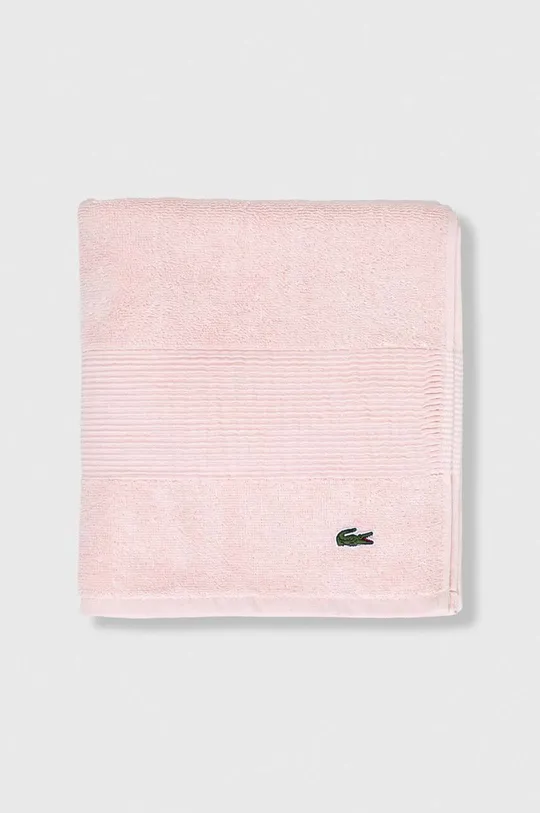 Βαμβακερή πετσέτα Lacoste 50 x 100 cm ροζ