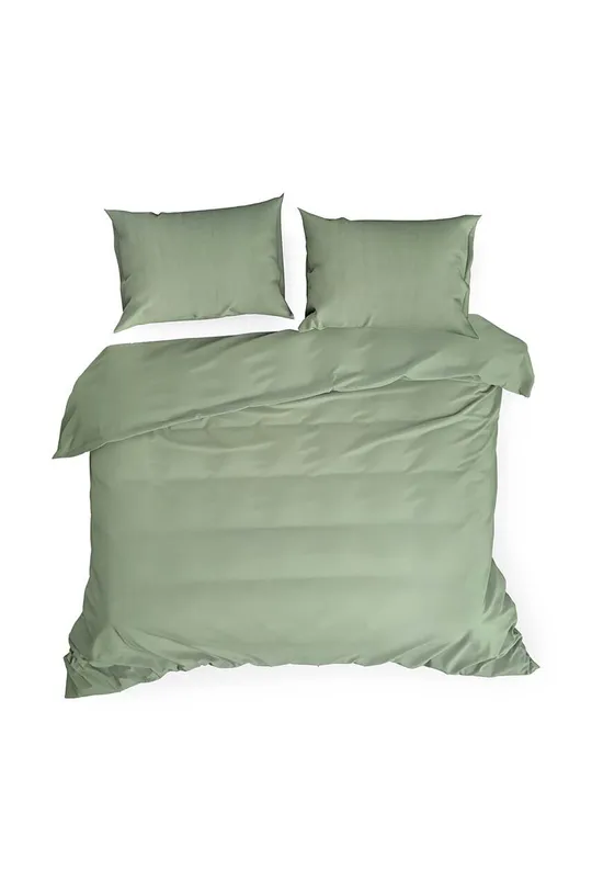 зелёный Хлопковый постельный комплект Terra Collection Montenegro 160 x 200 / 70 x 80 cm Unisex