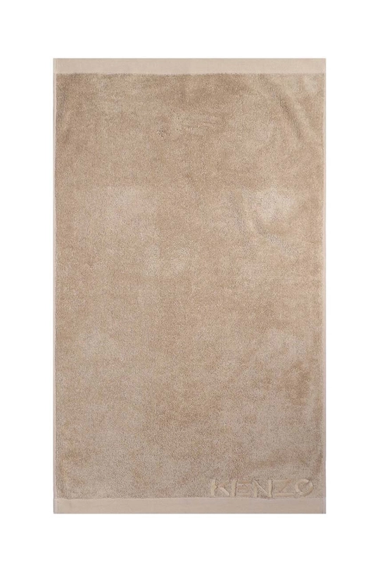 beige Kenzo asciugamano piccolo in cotone Iconic Chanvre 55x100 cm Unisex