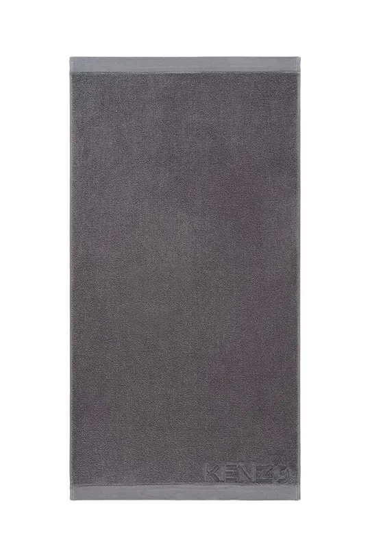 γκρί Μεγάλη βαμβακερή πετσέτα Kenzo Iconic Gris 92x150?cm Unisex