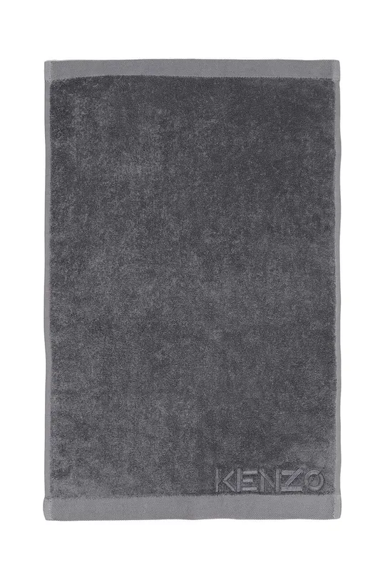 сірий Маленький бавовняний рушник Kenzo Iconic Gris 55x100 cm Unisex