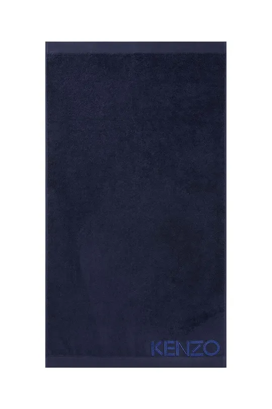 blu navy Kenzo asciugamano grande in cotone Iconic Navy 92x150 cm Unisex