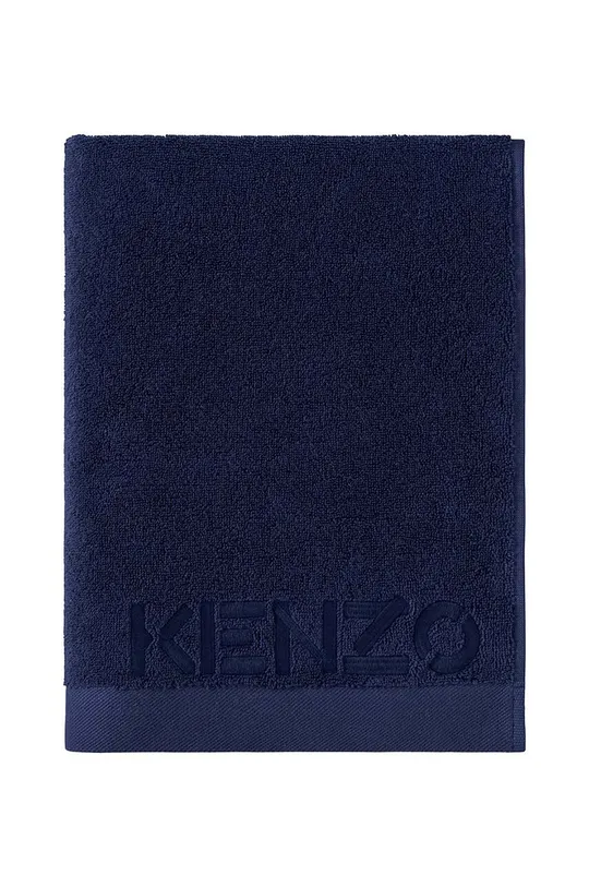 тёмно-синий Маленькое хлопковое полотенце Kenzo Iconic Navy 45x70 cm Unisex