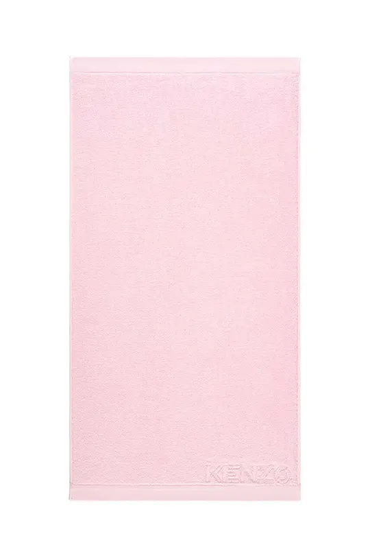 ružová Malý bavlnený uterák Kenzo Iconic Rose2 55x100 cm Unisex
