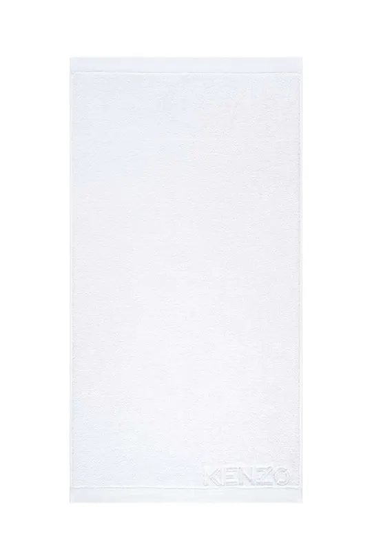 bela Velika bombažna brisača Kenzo Iconic White 92x150?cm Unisex