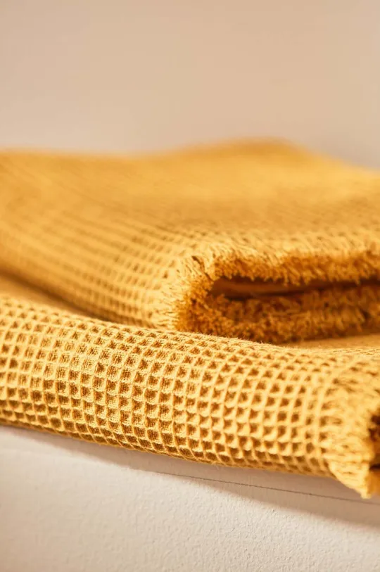κίτρινο Μεγάλη βαμβακερή πετσέτα Calma House Marte 90x150 cm
