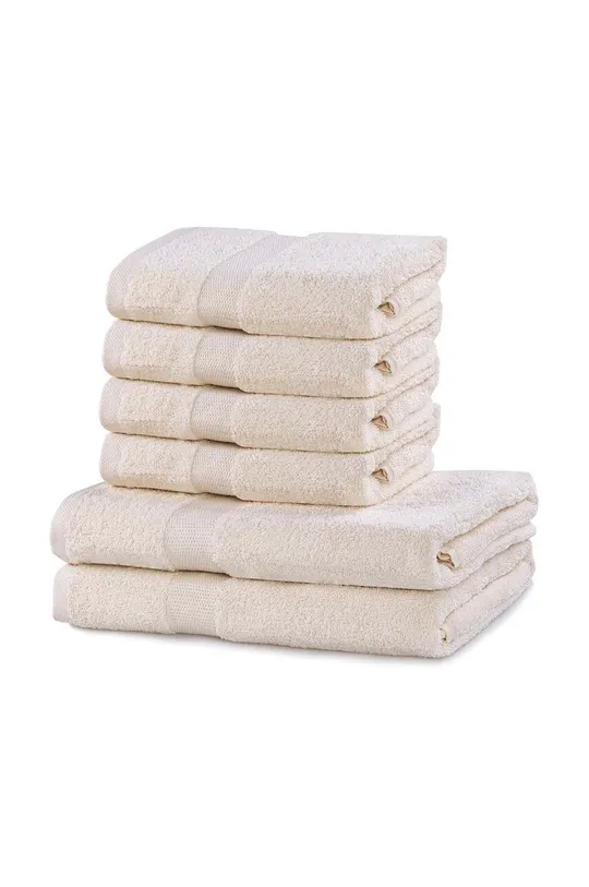 beżowy zestaw ręczników 6-pack Unisex