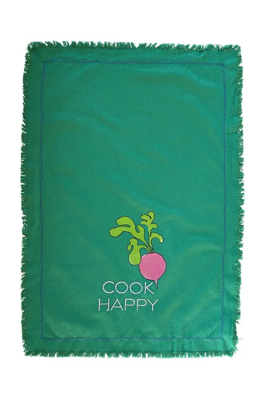 Βαμβακερή πετσέτα κουζίνας Rice πράσινο