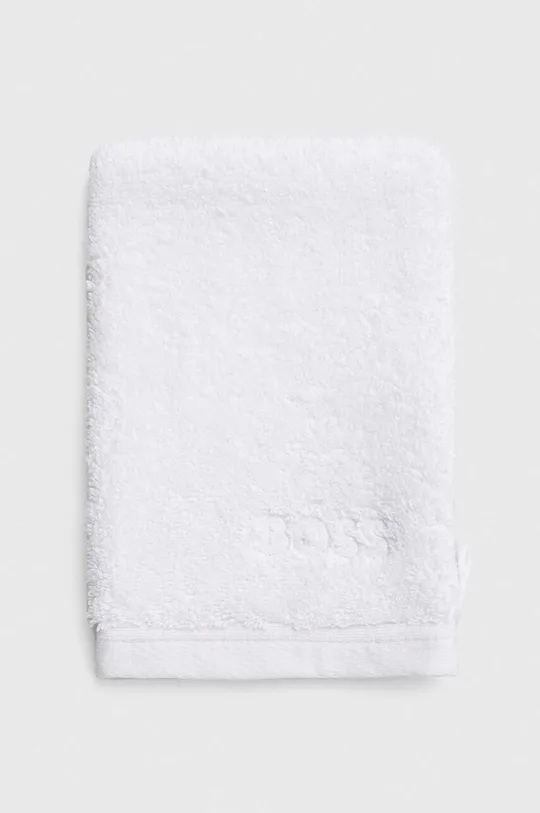 biały BOSS rękawica do mycia 15 x 21 cm Unisex
